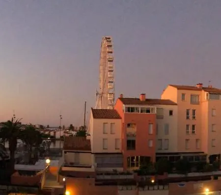 Cap D'agde Centre Port Avec Parking Prive Et Belle Vue Port Et 公寓 阿格德