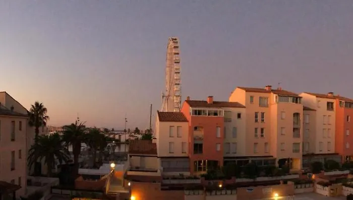 Cap D’agde Centre Port Avec Parking Privé Et Belle Vue Port Et Appartamento Agde